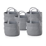 5-Pack 2-Gallon Grow Bag - Steel Grey