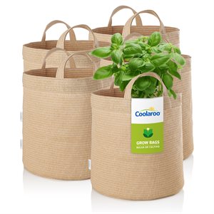 5-Pack 5-Gallon Grow Bag - Desert Sand