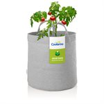 Single 10-Gallon Grow Bag - Steel Grey