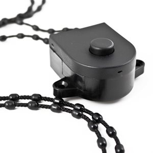 Chain with Tension Device 12" Drop - Black